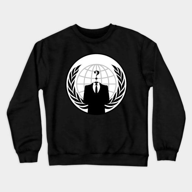 Anonymous Crewneck Sweatshirt by mugsandfancything